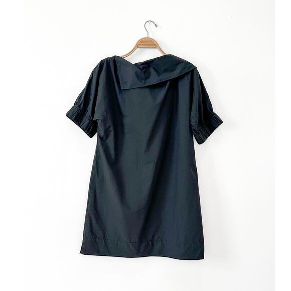 Finley Skipper Black Folded Neck Shift Dress medium - Picture 6 of 9